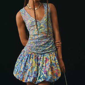 Plenty By Tracy Reese Anthropologie V-Neck Bubble Dress Size Large